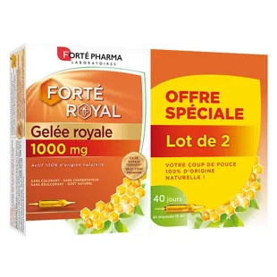 Forte Pharma 1000mg 2 confezioni da 20 fiale alla pappa reale
