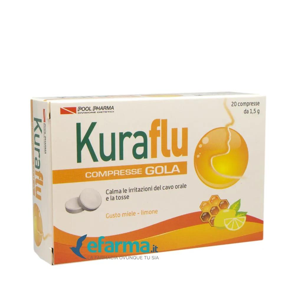 Kuraflu Gola Limone E Miele Integratore Tosse 20 Compresse