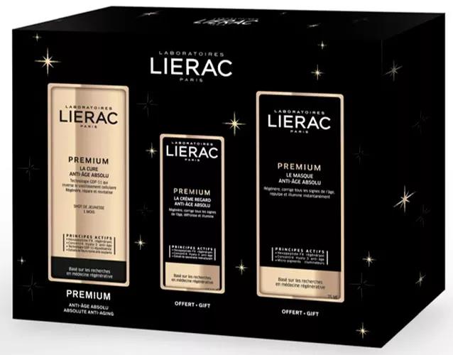 Lierac Cofre Anti-aging Premium La Cura 30 ml + Creme 15 ml + Máscara 10 ml + Olhos 3 ml