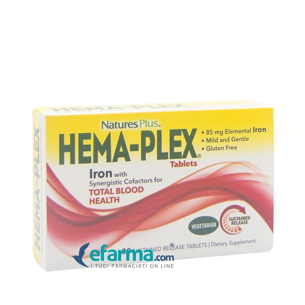 Nature's Plus Hema Plex Ferro Organico Integratore 30 Tavolette