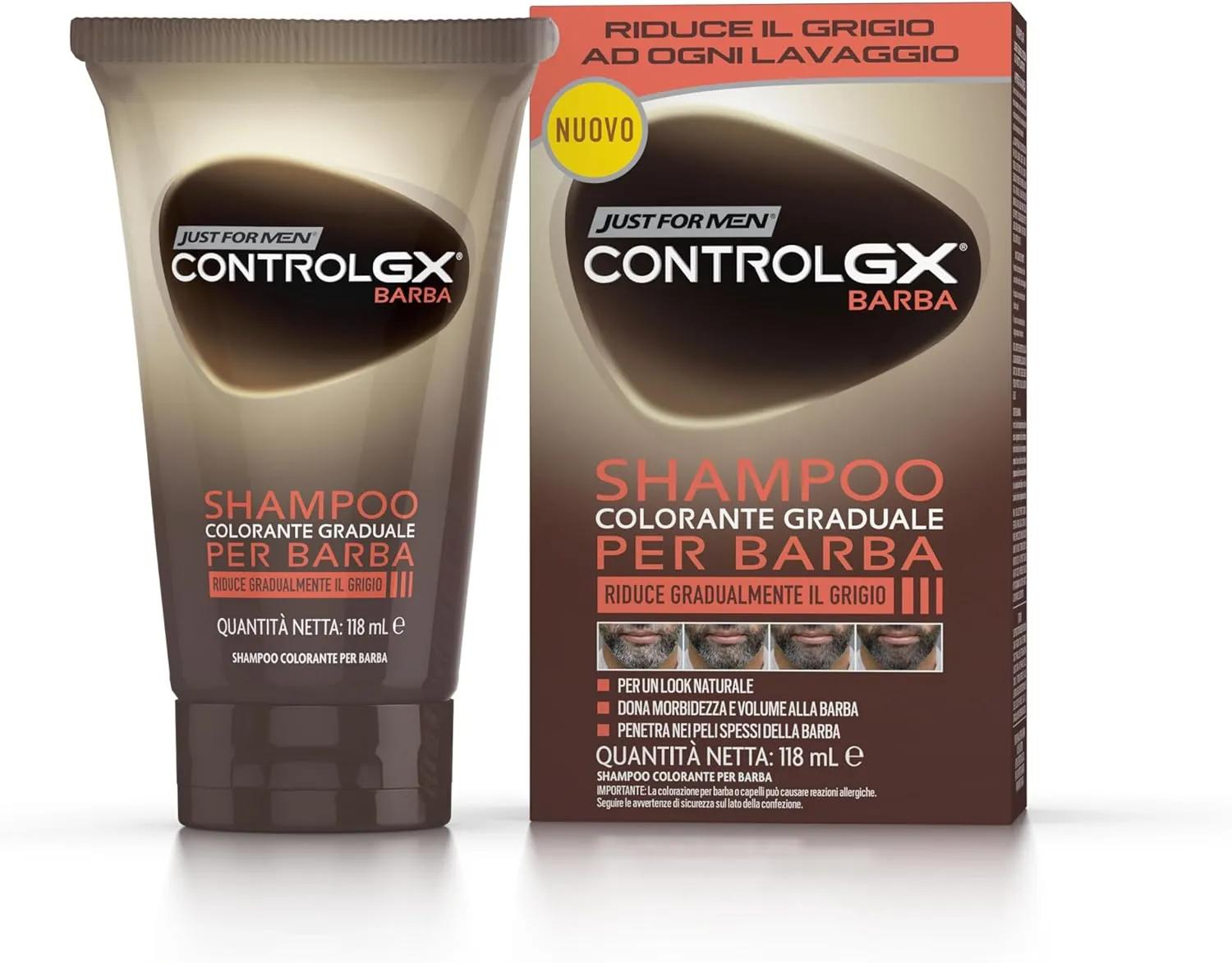 Just For Men Control GX Shampoo Colorante Graduale per Barba 118 g