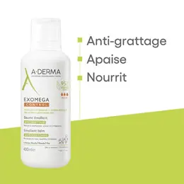 A-Derma Exomega Control Baume Émollient Anti-Grattage 400ml