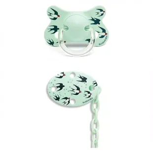 Suavinex Ciuccio in Silicone Physio + Clip Rondini Verde