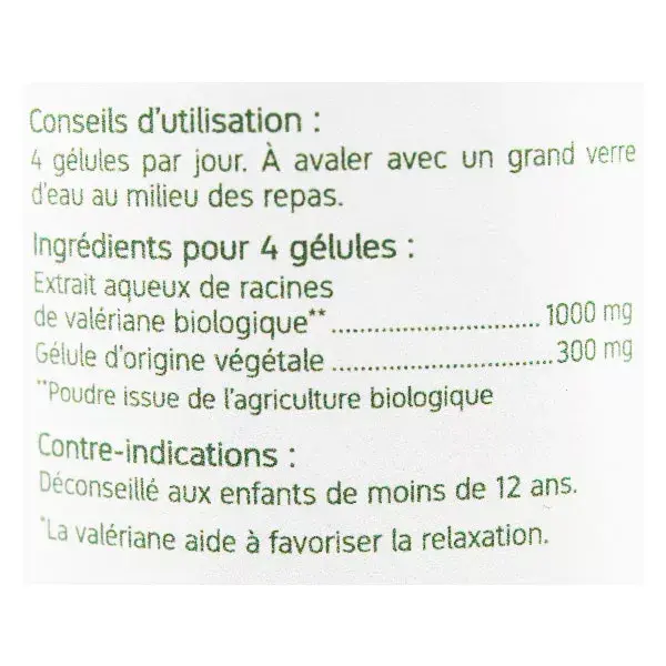 Nat & Form Bio Valerian x 200 vegetable capsules