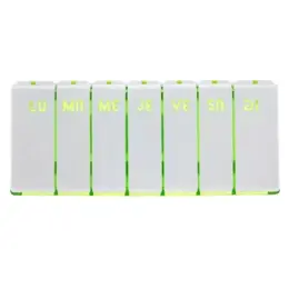 Pilbox Tempo Pillulier Hebdomadaire Vert