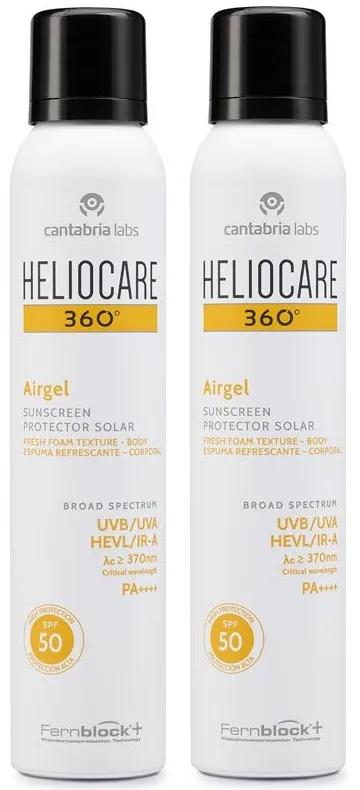 Heliocare 360 Aérogel SPF50+ 2x200 ml