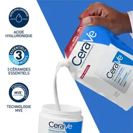 CeraVe Soin corps Baume Hydratant Eco Recharge Visage et Corps Sèches à très Sèches 473ml