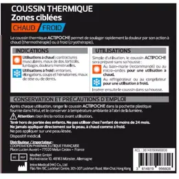 Actipoche Coussin Thermique Contractures Musculaires Petit Modèle Gel