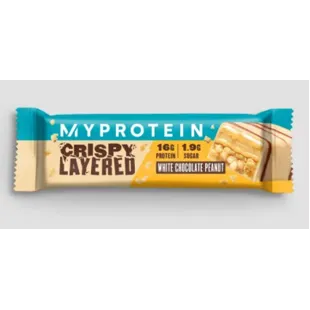 Myprotein Crispy Layered White Chocolate Erdnussriegel 58 gr