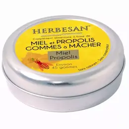 Herbesan Gommes A La Propolis Goût Miel 45 gommes