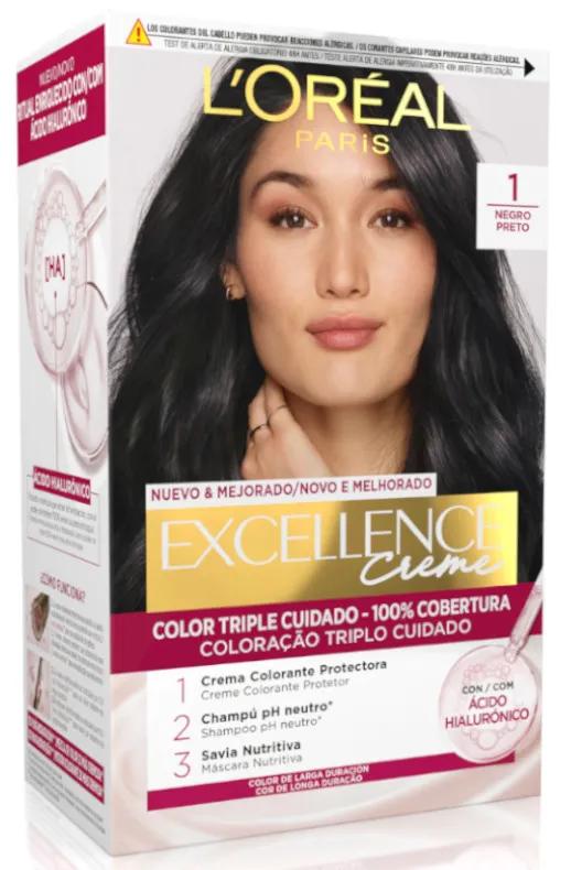 L'Oréal Excellence Crème Teinte Teinte 1 Noir