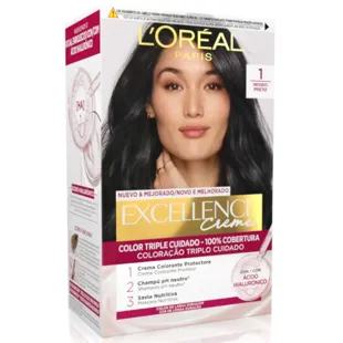 L'Oréal Excellence Crème Teinte Teinte 1 Noir