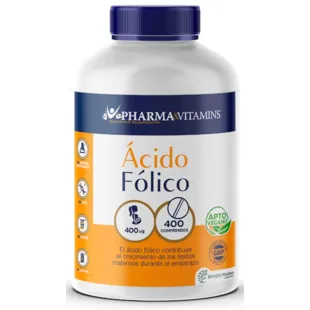 Pharma&amp;Vitamins Folsäure 400 Mcg 400 vegane Tabletten