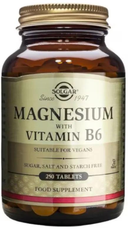 Solgar magnesium with vitamin B6 250 tabs