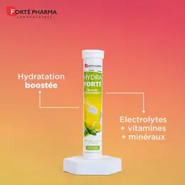 Forté Pharma HydraForté Hydratation Citron Menthe Electrolytes Vitamines 24 comprimés