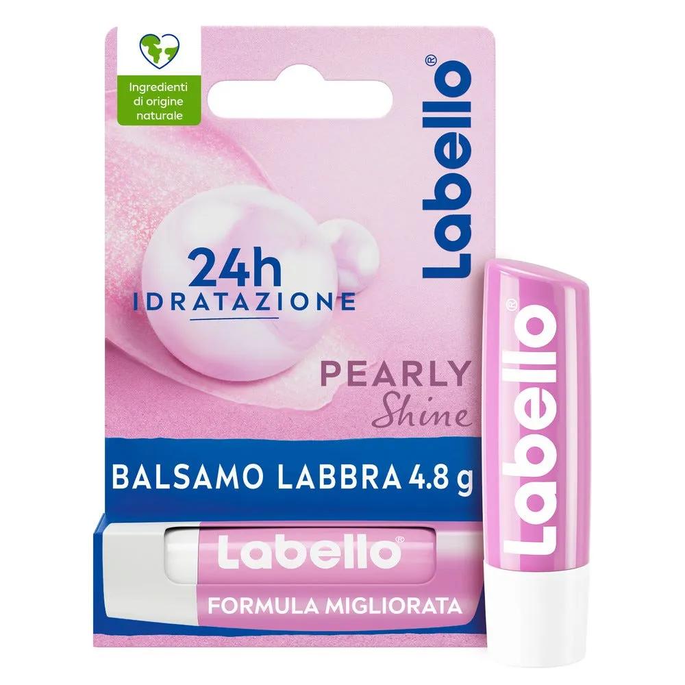 Labello Pearly Shine Burrocacao labbra Colorato e Nutriente con Estratti di Perla e Seta 4.8 g