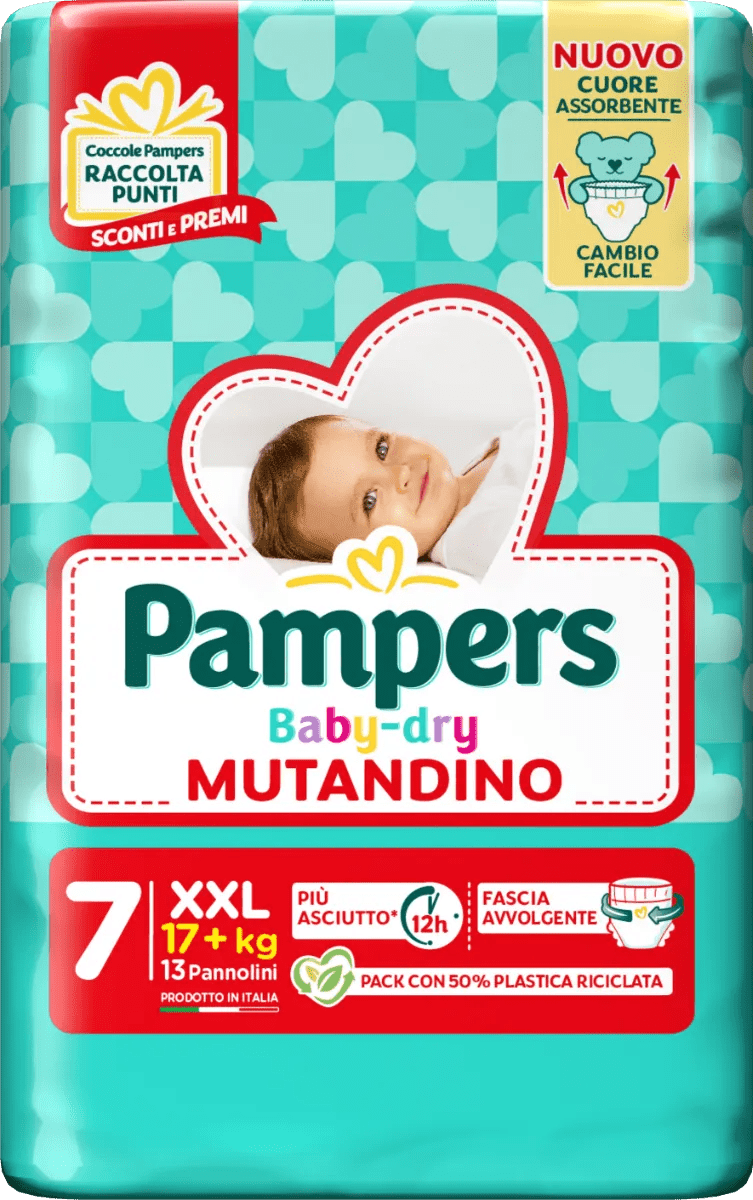 Pampers Baby Dry Mutandino Pannolino XXL 14 Pannolini