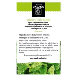 Dayang Complexe Digestion Ventre Plat Bio 20 ampoules