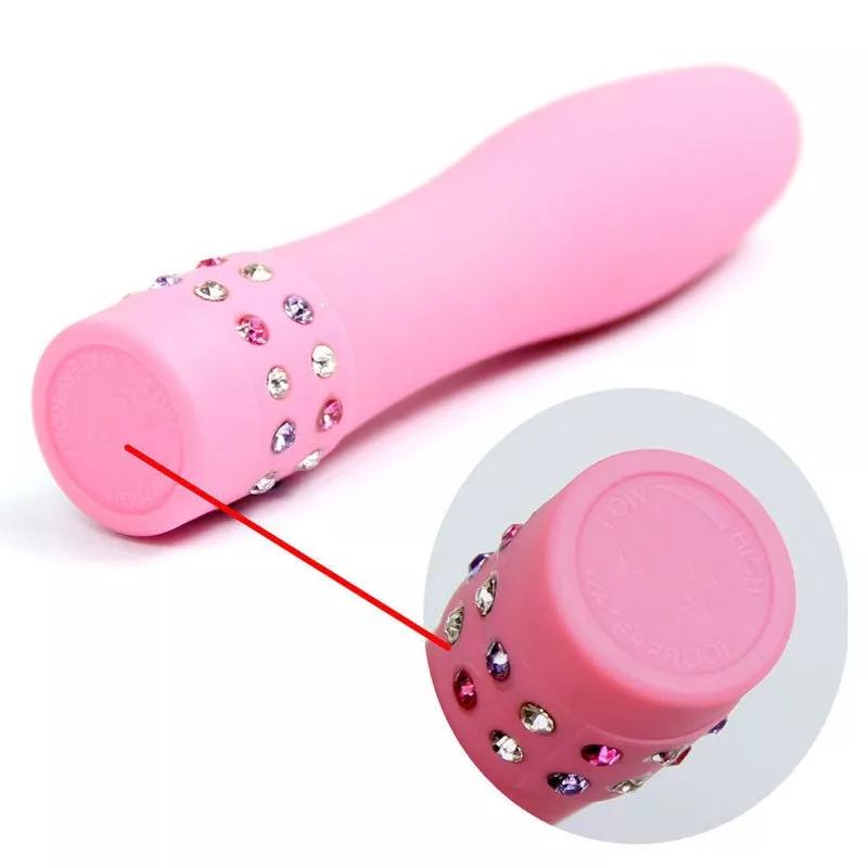 Nezend Agaat vibrator met diamanten