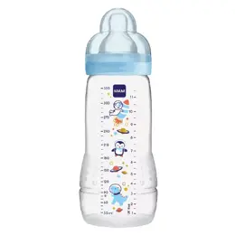 MAM Easy Active Biberon Débit X +6m Espace Bleu 330ml