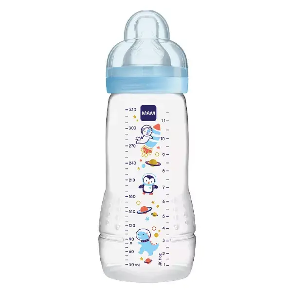 MAM Easy Active Baby Bottle Flow X +6m Space Blue 330ml