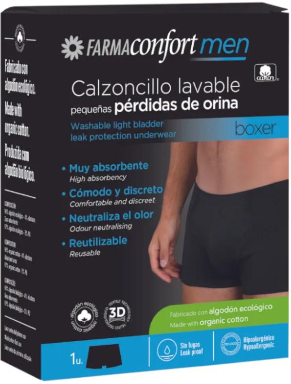 Boxer Farmaconfort Homme Petit Format Perte d&#39;Urine Taille M