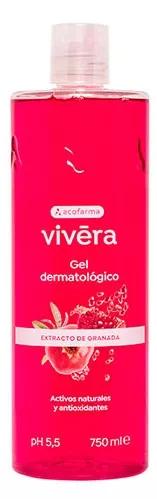 Acofarderm Vivera Gel Dermatológico Extracto De Granada 750 ml