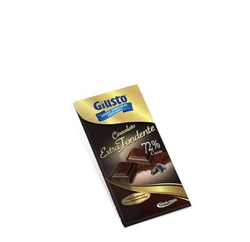 Giusto Senza Zuccheri Aggiunti Cioccolato Extra Fondente Tavoletta 85 g