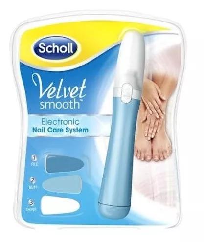 Scholl Velvet Lima de Unhas Eletrónica + Óleo Unhas 7,5 ml