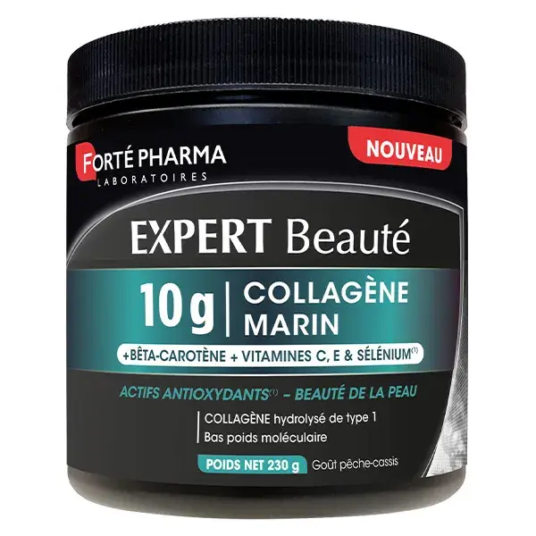 Forté Pharma Expert Beauté Collagène Marin 10g Vitamines C E Sélénium 220g