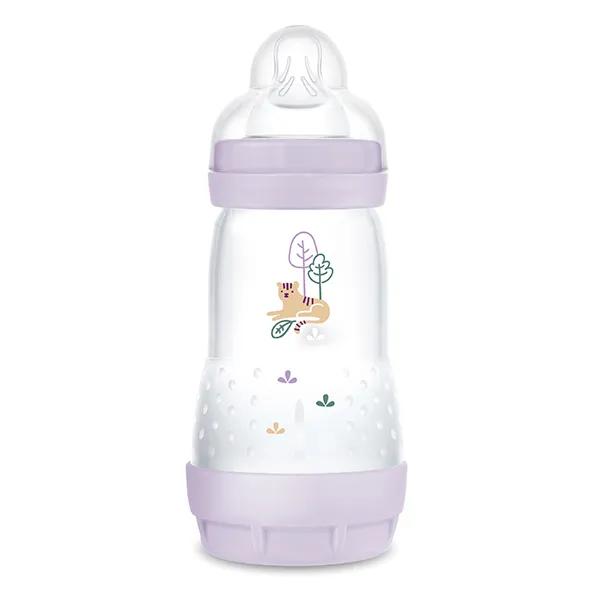 Tetina para biberón anticólicos Mam Easy Start de color lila, 260 ml