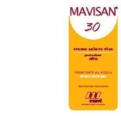 Mavisan 30 Crema Viso 60 ml