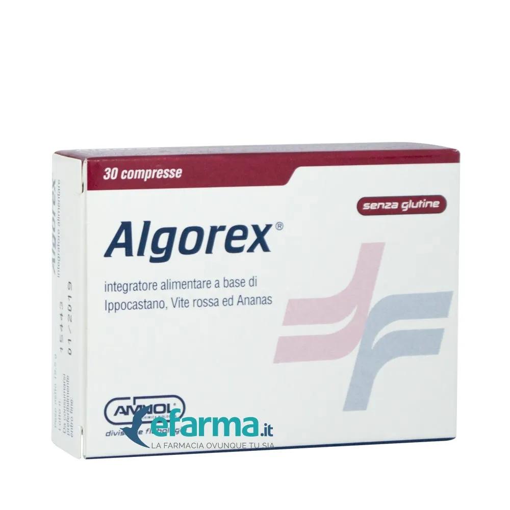 Algorex Integratore Microcircolo Ippocastano Vite Rossa e Ananas 30 Compresse