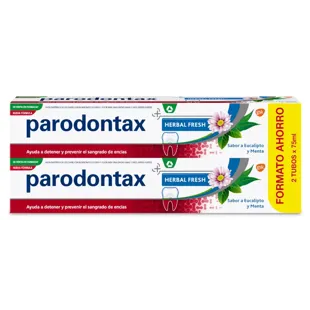 Parodontax Herbal Fresh Pasta de Dientes Eucalipto y Menta 2x75 ml