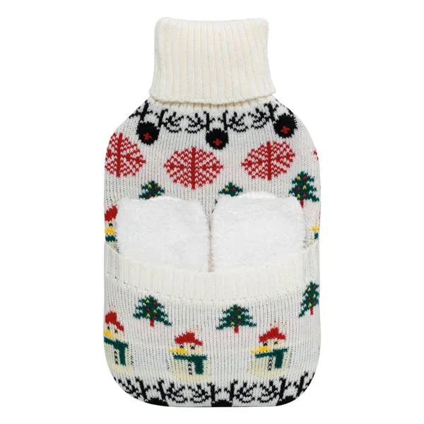 Bolsa de agua caliente Plic Care 2L duo con calcetines navideños