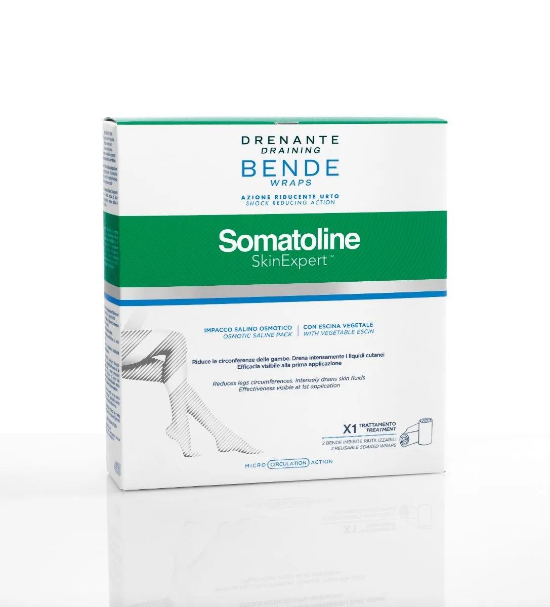 Somatoline Skin Expert Bende Snellenti Drenanti Azione Riducente Urto 1 Applicazione