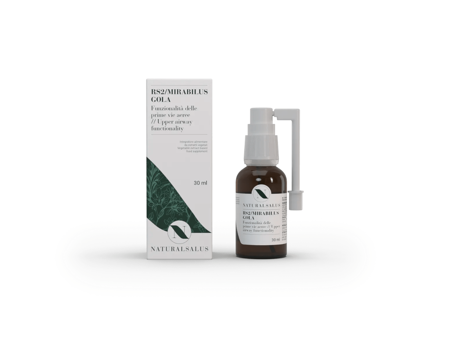 Naturalsalus Rs2/Mirabilus Gola Integratore Per le Funzionalità delle Prime Vie Respiratorie 30 ml