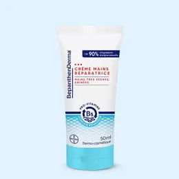 BepanthenDerma Crème Mains Réparatrice Mains Très Sèches et Abimées 50ml