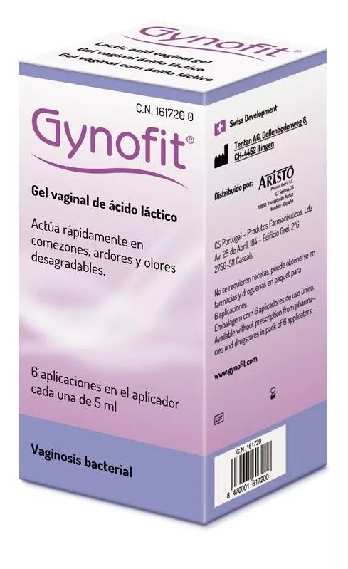 Aristo Pharma gel Vaginal Ácido Láctico gynofit 6 Aplicaçoes