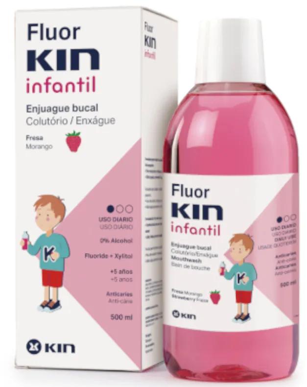 Kin Fluorkin Children's Strawberry Rinse 500 ml