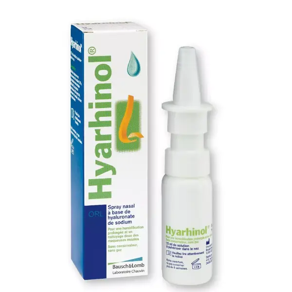 Bausch & Lomb ORL Hyarhinol Spray Nasal Humidifiant et Nettoyant 15ml