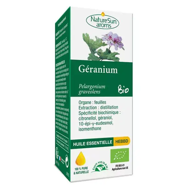 NatureSun Aroms Huile Essentielle Bio Géranium 10ml
