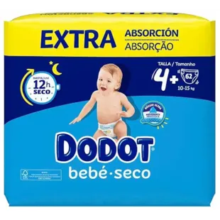 Dodot Baby Dry Diaper Pack Extra Absorbent T4 + 66Uds