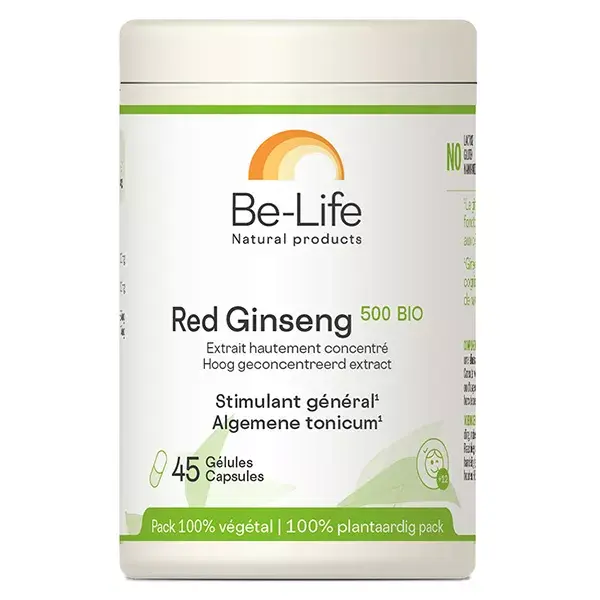 Be-Life Red Ginseng 500 Bio 45 gélules