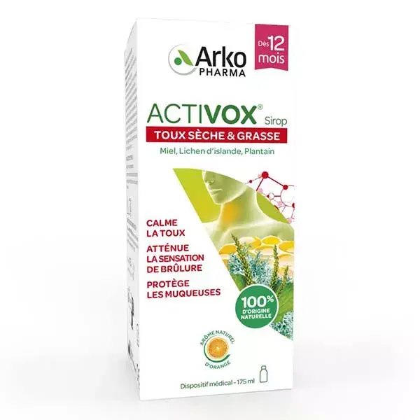 Arkopharma Activox Sirop Gorge et Toux 175ml