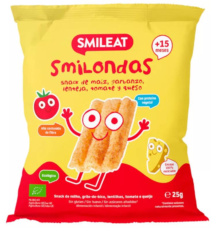 Smileat Smilondas aus Mais, Kichererbsen, Linsen, Tomaten und Öko-Käse 25 gr