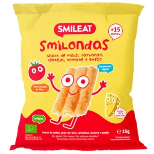 Smileat Smilondas with Corn, Chickpea, Lentil, Tomato and Cheese ECO 25 gr