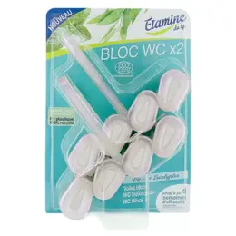 Étamine du Lys Sanitaire Bloc WC Menthe Eucalyptus 2 x 50g