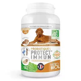 Vetobiol Probiotiques Protect'Immun Grand Chien Bio 78g