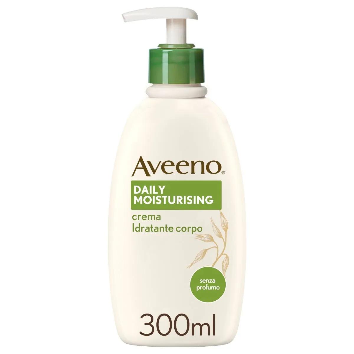 Aveeno Crema Idratante Corpo Daily Moisturizing Avena Colloidale Prebiotica Senza Profumo 300 ml